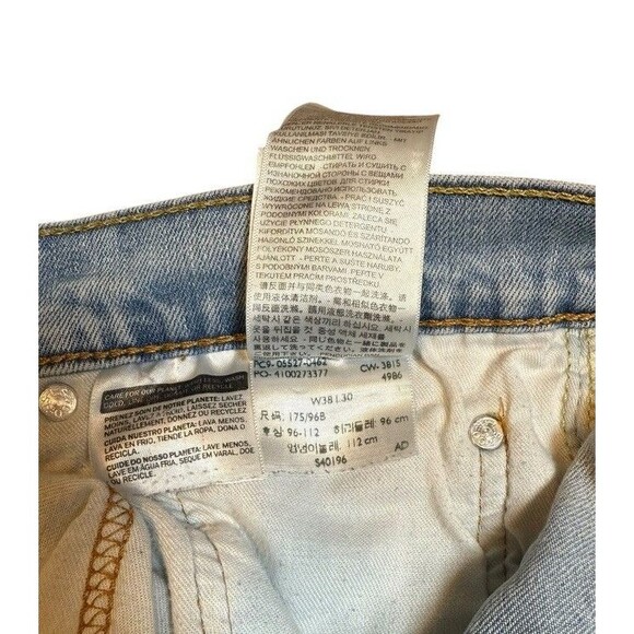 VTG Levi’s 527 Jeans Mens Size 38x30 Blue Denim Mid Rise Bootcut Grunge Y2K - Picture 6 of 11